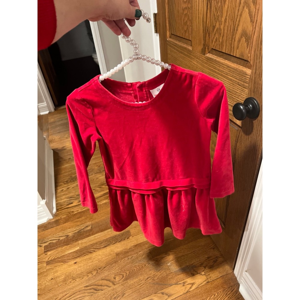 Hanna Andersson red The Velour Party Dress girls 6